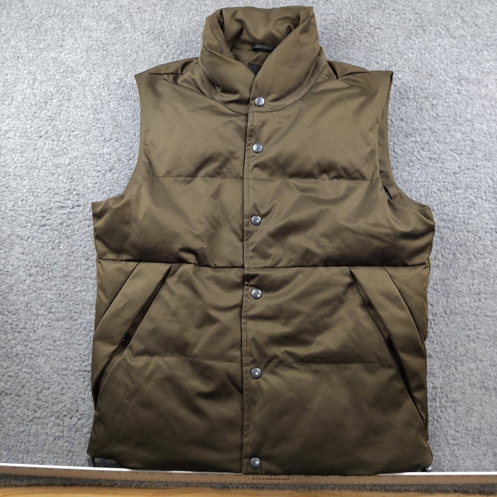 Banana Republic Puffer Vest Mens Medium PrimaLoft Puffer Brown EUC